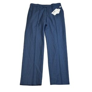 Lauren‎ Ralph Lauren Slim Fit Dress Pants Mens 33x30 Light Blue Stretch Wool NEW